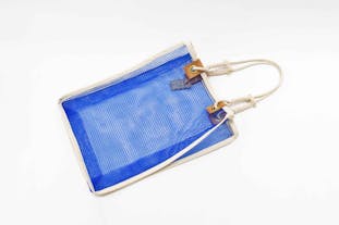 KNOT bag（網）＜Mサイズ＞　ブルー